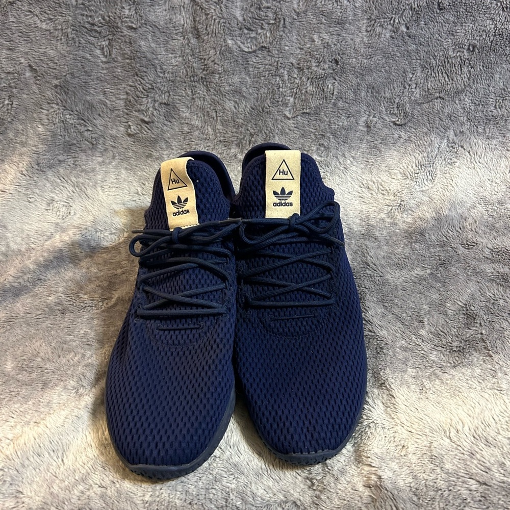 Adidas X Pharrell Tennis Dark Navy Blue Human Race Size 12 - Picture 3 of 8